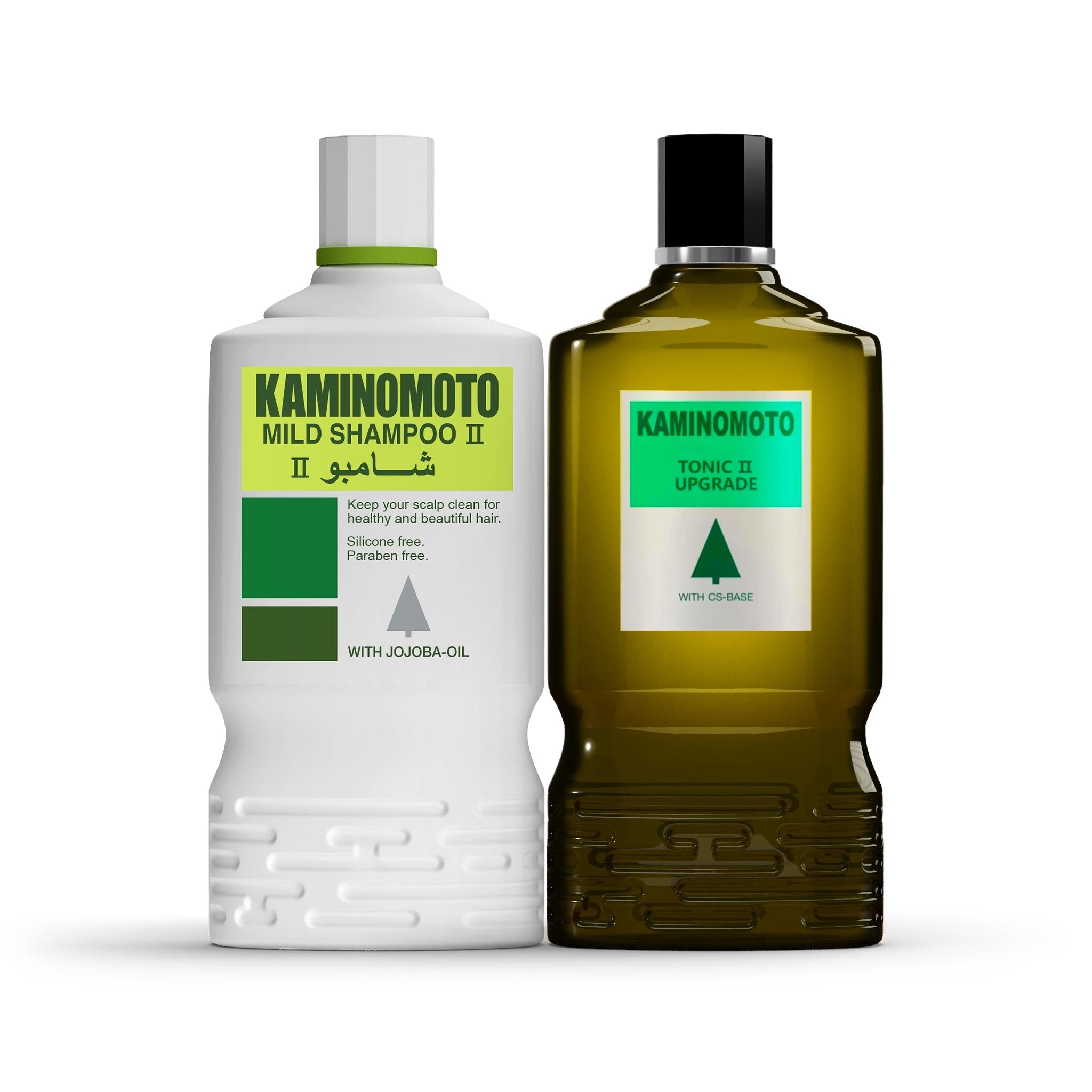 مجموعة كامينوموتو مقوي نمو الشعر (تونيك الفضي) 180 مل + كامينوموتو شامبو 200 مل - SabaShop.com